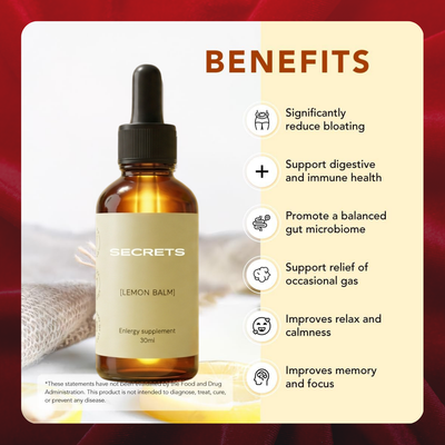 Secrets Organic Lemon Balm Drops