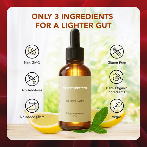 Secrets Organic Lemon Balm Drops